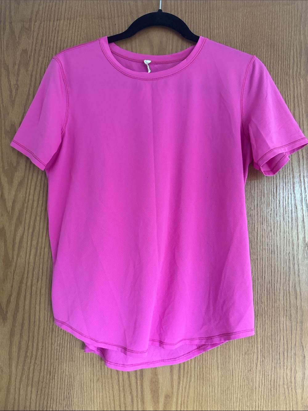 lululemon athletica Hot Pink Short Sleeve Crew Tee